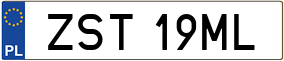 Truck License Plate